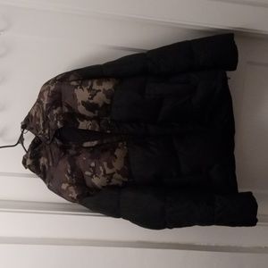 Winter Hooded XL waterproof black with camouflage Jacket from Goodfellow